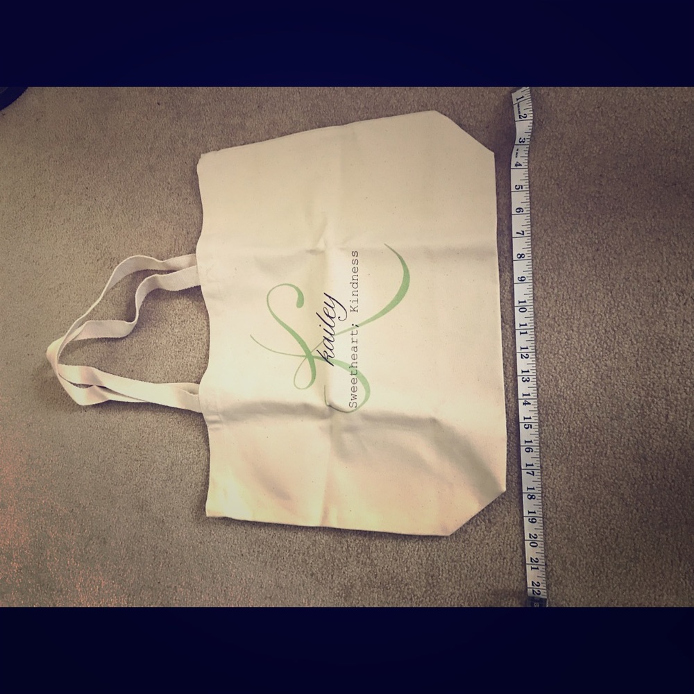 Canvas Tote Bag - New without Tags. “Kailey”